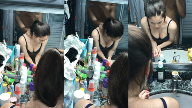 Doggy em trước gương trong nhà vệ sinh - iditeytn.sbs