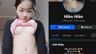 Hiền Hiền còn bé nhưng đã thích khoe hàng trên mạng